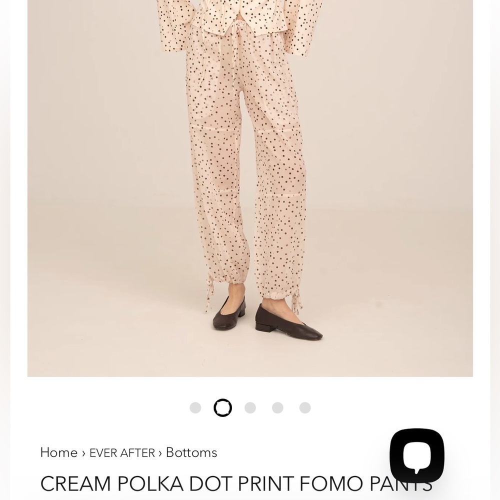 Carmen Says sheer beach/pajama polka dot pants